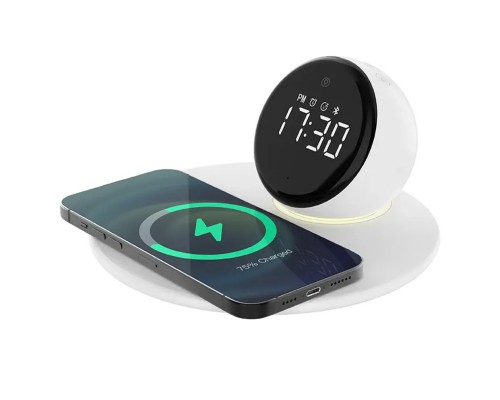 БЗУ WIWU Wi-W017 15W Wireless Charger+Digital Alarm+Bluetooth Speaker (00000068520_1)