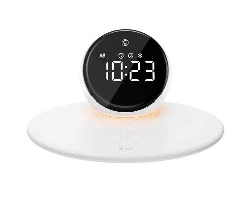 БЗУ WIWU Wi-W017 15W Wireless Charger+Digital Alarm+Bluetooth Speaker (00000068520_1)