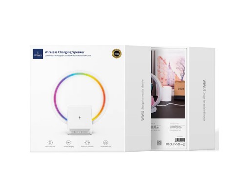 БЗУ WIWU Wi-W021 2 in 1 Wireless Charger+Bluetooth Speaker (00000068522_1)