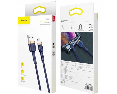 Дата кабель Baseus Cafule Lightning Cable 1.5A (2m) (CALKLF-C) (00000038235_4)