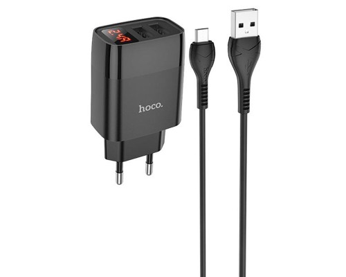 СЗУ HOCO C86A (2USB/2.4A) + MicroUSB (00000053016_2)