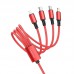 Дата кабель Borofone BX72 USB to 3in1 (1m) (00000056907_2)