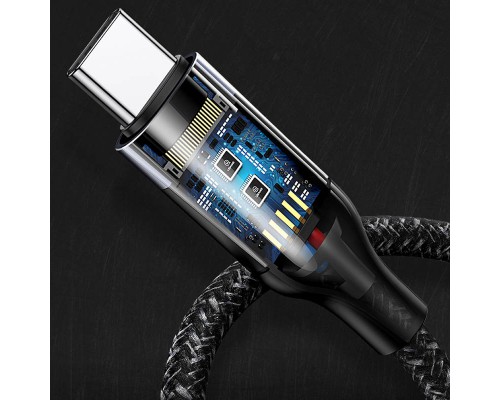 Дата кабель Usams US-SJ400 U31 100W PD Fast Charging Type-C to Type-C (1.2m) (00000036165_1)