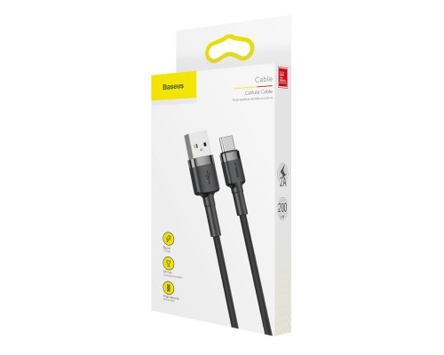 Дата кабель Baseus Cafule Type-C Cable 3A (0.5m) (CATKLF-A) (00000034279_1)