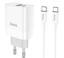 СЗУ HOCO C80A Rapido PD20W+QC3.0 Type-C + USB + Type-C to Type-C cable (00000052990_1)