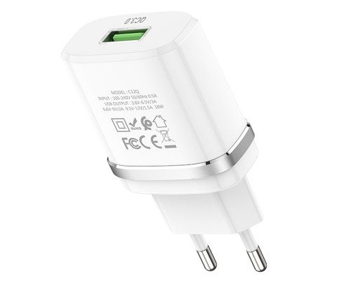СЗУ Hoco C12Q Smart QC3.0 (1USB/3A) (00000035258_1)