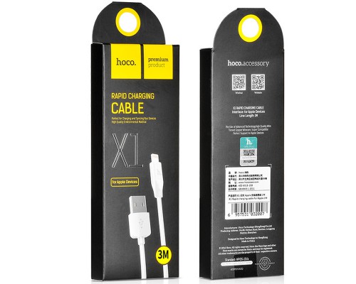 Дата кабель Hoco X1 Rapid USB to Lightning (1m) (00000029774_2)