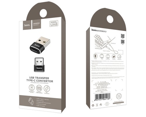 Переходник Hoco UA6 OTG USB Female to Type-C Male (00000022740_2)
