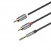 Аудио кабель Aux Hoco UPA10 Lotus Double RCA Audio 3.5 mm (1,5м) (00000032941_1)