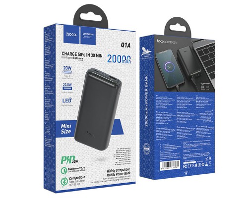Портативное зарядное устройство Power Bank Hoco Q1A Kraft 20000 mAh (00000053703_1)
