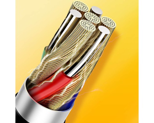 Дата кабель Usams US-SJ367 U35 3in1 USB to Combo 2A (1m) (00000036473_2)