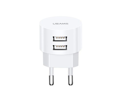 СЗУ USAMS T20 Dual USB Round Travel Charger (EU)+U35 Micro USB cable (00000034479_1)
