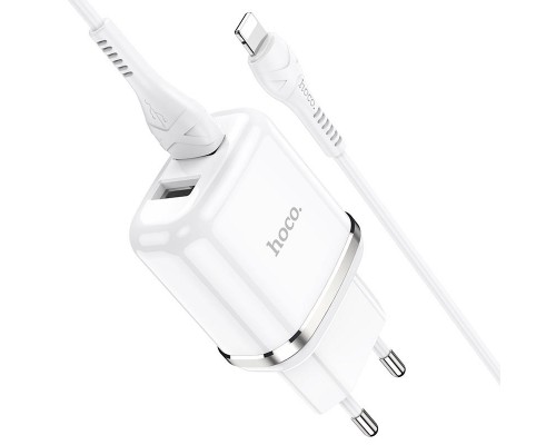 СЗУ Hoco N4 (2USB/2.4A) + Lightning (00000048809_1)