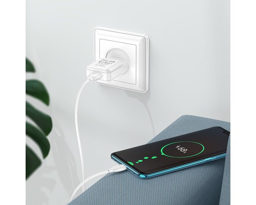 СЗУ Borofone BA64A Single port + Type-C (00000057001_1)