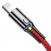 Дата кабель Baseus C-shaped (со световым индикатором) USB to Lightning 2.4A (1m) (CALCD) (00000027364_4)