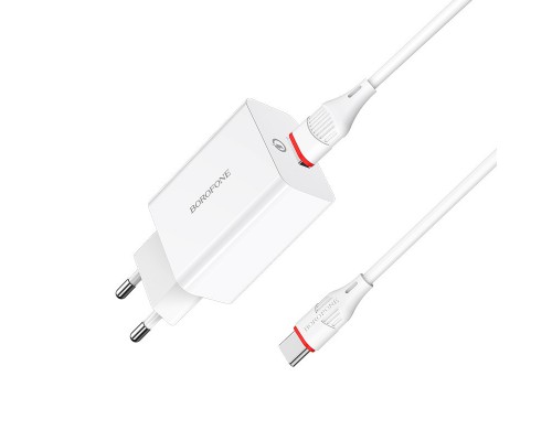 СЗУ Borofone BA21A Long journey QC3.0 (1USB/3A) + Type-C (00000056979_1)