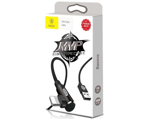 Дата кабель Baseus MVP Elbow Lightning Cable 2.4A (1m) (CALMVP) (00000031328_1)