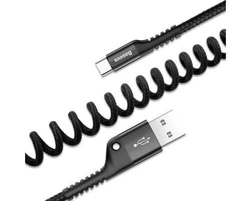 Дата кабель Baseus Fish Eye Spring Data Type-C Cable 2A (1m) (CATSR) (00000031197_1)