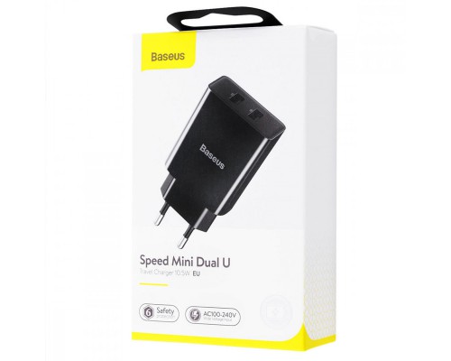 СЗУ Baseus Speed Mini Dual U 10.5W 2USB (CCFS-R) (00000041813_1)