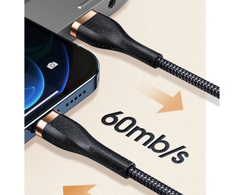 Дата кабель Usams US-SJ487 U64 Aluminum Alloy USB to Lightning 1.2m (00000049216_1)