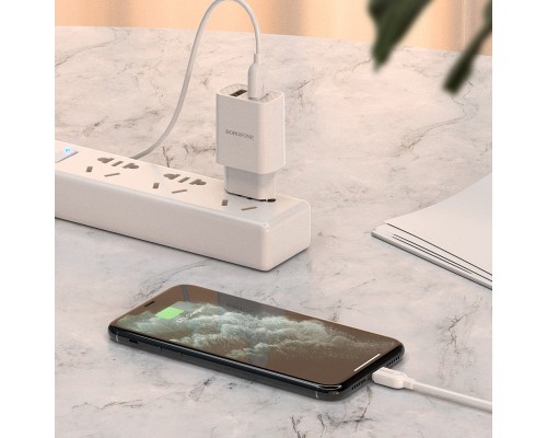 СЗУ Borofone BA53A Powerway (2USB/2.1A) + Lightning (00000055345_2)