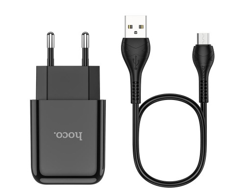 СЗУ HOCO N2 (1USB/2.1A) + USB - MicroUSB (00000049070_1)