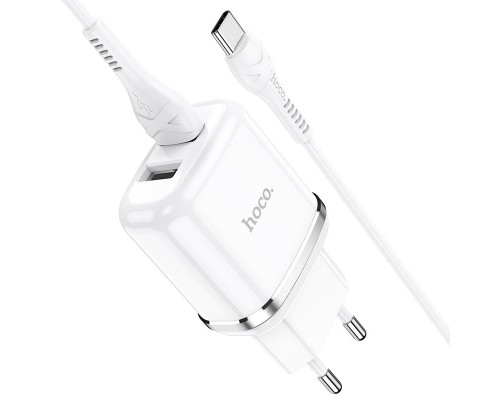 СЗУ Hoco N4 (2USB/2.4A) + Type-C (00000048811_1)