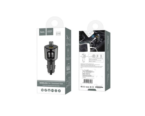 АЗУ Hoco E19 Bluetooth FM Launcher (2USB 2.4А) (00000028536_1)