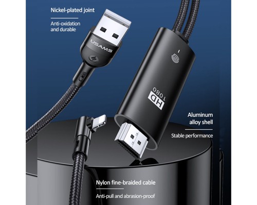 Дата кабель USAMS US-SJ442 U53 Lightning to HDMI (2m) (00000049210_1)