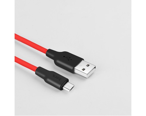 Дата кабель Hoco X21 Silicone MicroUSB Cable (1m) (00000032926_2)