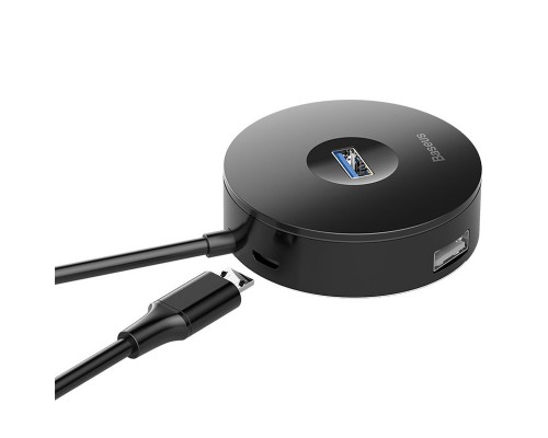 Переходник HUB Baseus Round Box USB to USB 3.0 + 3USB 2.0 (1m) (CAHUB) (00000042378_2)