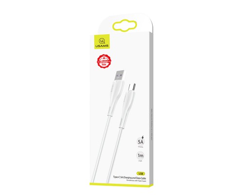 Дата кабель Usams US-SJ376 U38 Type-C 5A Fast Charging & Data Cable 1m (00000034467_1)