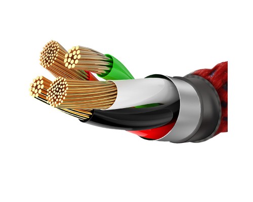 Дата кабель Baseus C-shaped (со световым индикатором) USB to Lightning 2.4A (1m) (CALCD) (00000027364_4)