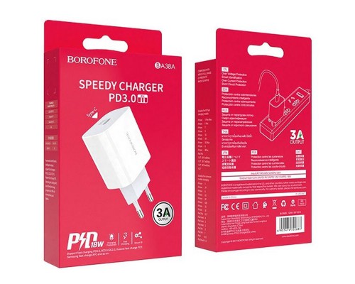 СЗУ Borofone BA38A Plus Speedy PD20W/3A (00000051649_1)