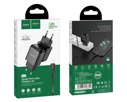 СЗУ HOCO N2 (1USB/2.1A) + USB - Lightning (00000049069_2)