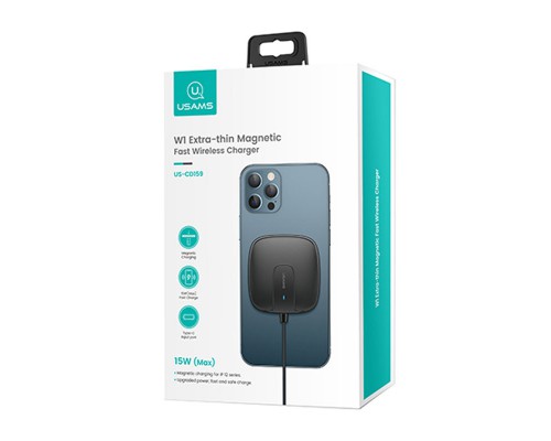 БЗУ Usams US-CD153 Ultra-thin Magnetic With Cable (00000049251_2)