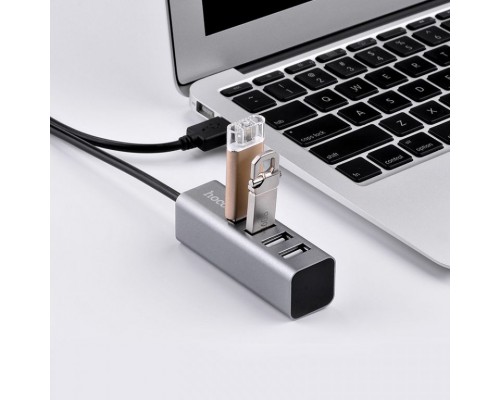 Переходник HUB Hoco HB1 USB to USB 2.0 (4 port) (1m) (00000031109_2)