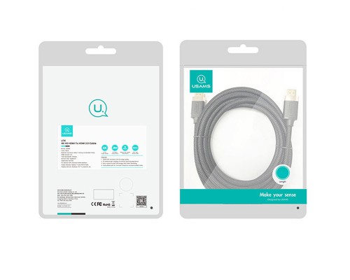 Дата кабель Usams US-SJ530 U74 4K HD DP To HDMI (2m) (00000051931_1)
