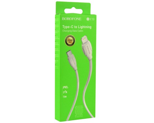 Дата кабель Borofone BX19 Type-C to Lightning (1m) (00000060125_1)