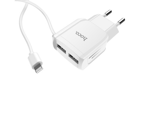 СЗУ Hoco C59A (2USB/2.4A) +lightning (00000039222_1)