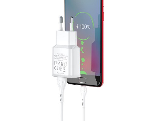 СЗУ HOCO C88A (2USB/2.4A) + Type-C (00000055840_1)