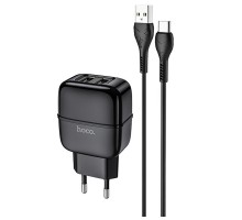 СЗУ Hoco C77A (2USB/2.4A) + Type-C (00000039233_2)