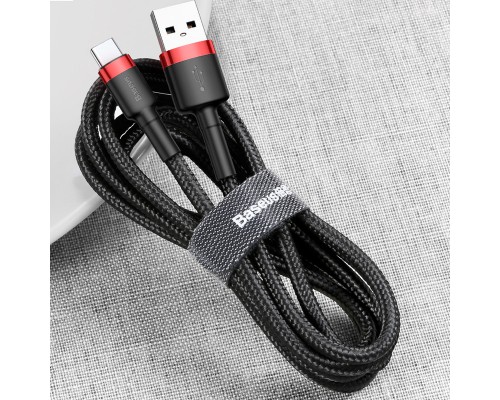 Дата кабель Baseus Cafule Type-C Cable 2A (2m) (CATKLF-C) (00000031872_3)