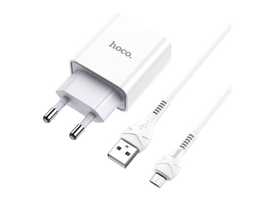 СЗУ HOCO C81A (1USB/2.1A) + MicroUSB (00000042359_1)
