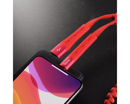 Дата кабель Hoco U78 "Cotton treasure elastic" lightning (1.2М) (00000039184_2)
