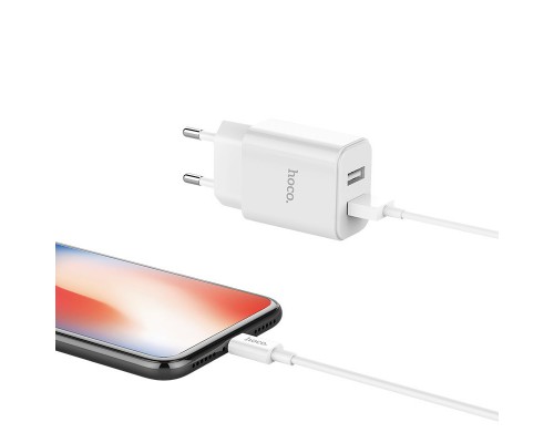 СЗУ Hoco C62A Victoria 2.1A 2USB + cable Lightning (00000033983_1)