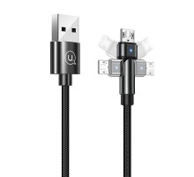 Дата кабель USAMS US-SJ478 U60 Rotatable USB to MicroUSB (1m) (00000042604_1)