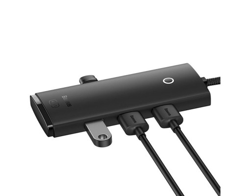 Переходник HUB Baseus Lite Series 4-Port USB-A HUB Adapter (USB-A to USB 3.0*4) 25cm (WKQX) (00000057578_1)