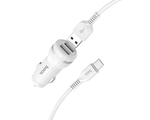 АЗУ Hoco Z27 Staunch (2USB 2.4A) (+кабель Type-C) (00000030783_1)