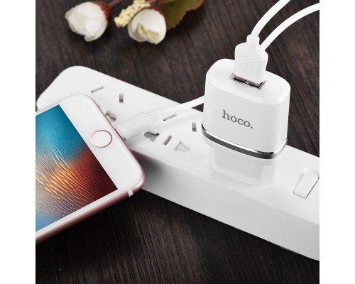 СЗУ Hoco C11 USB Charger 1A (+кабель microUSB 1м) (00000022668_1)